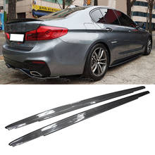 Real Carbon Fiber Side Skirts Extension Lip Fits For BMW 5 Series G30 F90 M5 2024 - buy cheap