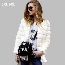 2022 Women Cheap Faux Fur Coat Winter Cheap Mink fur Jacket manteau Female Warm Elegant Overcoat long Soft 5XL 6XL Outwear W69 2024 - buy cheap