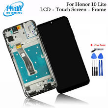 Tela lcd para huawei honor 10 lite, tela de toque, 6.21 polegadas, versão global 2024 - compre barato