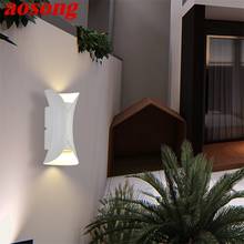AOSONG-candelabro de pared para Patio, luces blancas de exterior impermeables IP65, nuevo diseño creativo para el hogar, porche, balcón, Patio, Villa 2024 - compra barato