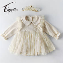 Engepapa Spring Autumn Newborn Baby Girls Jumpsuit Toddler Baby Girl Long Sleeve Cotton Gauze Dress Romper Baby Girls Clothes 2024 - buy cheap