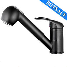 Bathroom Faucet Single Hole Pull Out Spout Kitchen Sink Mixer Tap with Stream Sprayer Head Black Kitchen Sink Faucet 2024 - buy cheap