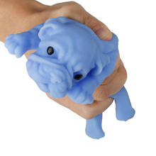 Мягкая симпатичная Реалистичная силиконовая бульдог мягкая игрушка для снятия стресса сжимающая игрушка для детей и взрослых Kawaii игрушки в виде животных собака 2024 - купить недорого