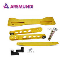 Aluminum Rear Subframe Brace+Tie Bar+Rear Lower Control Arm fit for Honda Civic Si 01-05 ES EM EP3 Acura RSX 2024 - buy cheap