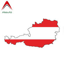 Aliauto Austria Silhouette Flag Car Sticker Reflective Sunscreen Waterproof Decoration Decal Accessories PVC,14cm*7cm 2024 - buy cheap