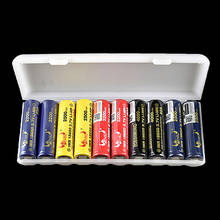 10x18650 bateria titular caso 18650 caixa de armazenamento titular branco duro caso capa titular da bateria organizador recipiente 2024 - compre barato