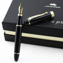 JINHAO X450 advanced fountain pen 18K GP Nib ink pen Frosted black metal Pen choose calligraphy pen hot selling 2024 - buy cheap