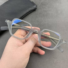 Acetate Glasses Frame Men Women Vintage Small Square Glasses Optical Myopia Prescription Eyeglasses Frames Clear Eyewear Oculos 2024 - buy cheap