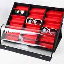Large Capacity Glasses Storage Box Fashion Sunglasses Display Box Large Sunglasses Box 18 Pairs Of Travel Collection Box 2024 - buy cheap