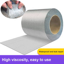 Aluminum Foil Butyl Rubber Tape Self Adhesive High Temperature Resistance Waterproof for Roof Pipe Repair Caulking Fix  Duct 2024 - buy cheap