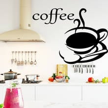 Cocofly-pegatinas de café para decoración de la casa de café, vinilo autoadhesivo, impermeable, arte de pared 2024 - compra barato