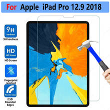Закаленное стекло для Apple iPad Pro 12,9, 2018, A1876, A2014, A1895, a53, защита экрана 0,3 мм, 9H, HD прозрачная пленка для планшета 2024 - купить недорого