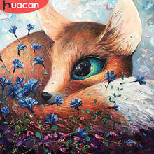 HUACAN DIY Diamond Painting 5d Fox Wall Art Picture Full Square/Round Diamond Embroidery Animal Handmade Gift 2024 - buy cheap