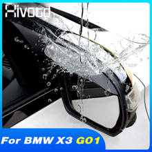 Hivotd Car Styling Rearview Mirror Visor Exterior Auto Accessories Rain Eyebrow Modification Parts For BMW X3 G01 2018 2019 2021 2024 - buy cheap