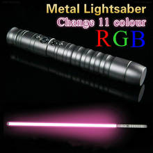 2021 New Lightsaber Cosplay Change 11 Colour Luke Light Saber Laser Force Fx Dueling Loud Sound 85cm Battle Toy Laser Sword 2024 - buy cheap