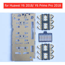 for Huawei Y6 2018/ Y6 Pro Prime 2018 Card Reader SIM SD Card Slot Connector Socket Holder Tray Reader Replacement Repair Parts 2024 - buy cheap