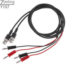 New 2pcs BNC Male Plug Q9 to Dual Double Banana Plug Jack Connector Test Probe Cable 2024 - buy cheap