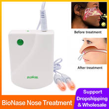 Rhinitis Sinusitis Cure Therapy BioNase Nose Treatment Nose Massage Device Cure Hay Fever Low Frequency Pulse Laser Health Care 2024 - buy cheap