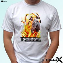 Camiseta con estampado de Boerboel para hombre y mujer, camisa con diseño de perro, cuello redondo 2024 - compra barato