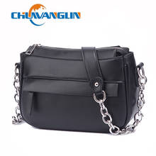 Chuwanglin Leather Women bag Ladies Shoulder Messenger Bags Handbag Letter Flap Simple Fashion Females Crossbody Bag 1281535 2024 - buy cheap