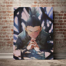 Póster de Shikamaru shadow possession jutsu, lienzo de anime, pintura, arte de pared, decoración para sala de estar, dormitorio, estudio, decoración del hogar, impresiones 2024 - compra barato