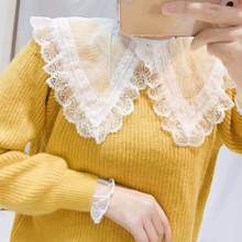 False Lapel Half Shirt Style Blouse Womens Accessories Neck Decor Cotton Black Vintage Detachable Ladies Collar Bib Casual 2024 - buy cheap