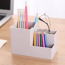 1PC NEW Multi Function 4 Grids Pen Pencil Holders Container Desk Organizer Stand Stationery Storage Box Office Accessories 2024 - buy cheap