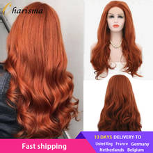 Charisma Body Wave Lace Front Wigs Free Part Red Wig Synthetic Lace Front Wig High Temperature Fiber Hair Women Wigs 2024 - buy cheap