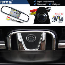 FUWAYDA-monitor inalámbrico para Honda Odyssey Civic CRV Spirior Crosstour, monitor de espejo de 4,3 pulgadas con logotipo de vehículo, HD, CCD, Cámara de visión frontal 2024 - compra barato