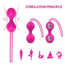 2Pcs/Set Safe Silicone Smart Ball Kegel Ball Vagina Tighten Exercise Machine Vaginal Geisha Ball  Ben Wa Bal Sex Toys for Women 2024 - buy cheap