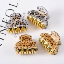 2PCs Korea Fashion Women Hair Claws Mini Leopard Hair Clip for Women Barrettes Hairpins Crab Claw Hair Accessories for Women 2024 - buy cheap