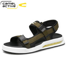 Camel sandália masculina casual antiderrapante, sandália leve para o ar livre e praia, novo verão 2024 - compre barato