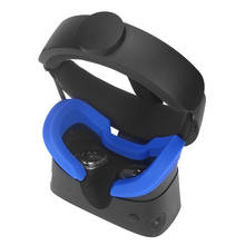 Almohadilla de silicona suave para máscara de ojos, protector facial para auriculares Oculus Rift S VR, bloqueo de luz transpirable, piezas de repuesto 2024 - compra barato