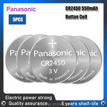 Panasonic-Pilas de litio para reloj, Pilas de reloj CR2450 de 3v para ordenador, Montherboard, calculadora, Control remoto, 5 uds. 2024 - compra barato