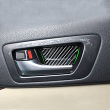 4pcs Car Carbon Fiber Interior Door Handle Bowl Cover Sticker Trim For Toyota Highlander 2015 2016 2017 2018 2024 - buy cheap