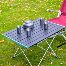 Portable Folding Table Camping Outdoor Furniture Foldable Tables Aluminium Alloy Ultra Light Dinner Picnic Folding Table 2024 - buy cheap