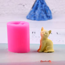 Ароматерапия гипса Diy Форма 3D маленький котенок силиконовая форма для свеч изготовления силикагеля свечи ручной работы hecho a mano 2024 - купить недорого