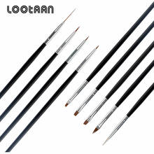 Lootaan 9 Pcs/set Nail Art Liner Brushes Tool Manicure Art Gel Nail Brush Nail Painting Flower Drawing Brush Nail Dotting Tool 2024 - buy cheap