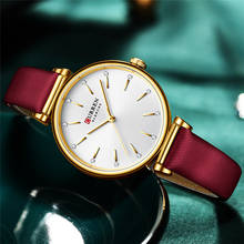 CURREN 9081 Women Watch Top Brand Luxury Female Waterproof Clock Genuine Leather Bracelet Fashion Simple Ladies Wristwatch Gift 2024 - buy cheap