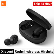 Оригинальный Xiaomi Redmi AirDots In-Ear Bluetooth 5,0 наушники-вкладыши TWS Беспроводные наушники с микрофоном, стерео бас гарнитура с микрофоном Голосовое управление AI 2024 - купить недорого