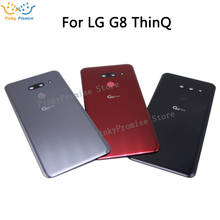 Для LG G8 ThinQ Батарея крышка дверца батарейного G820 G820N G820QM7 LMG820UM2 сзади Корпус задний Чехол с клей Запасная часть 2024 - купить недорого