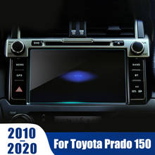 Protector de pantalla de vidrio templado para coche, película protectora de acero para Toyota Land Cruiser Prado 150, 2010-2018, 2019, 2020, navegación GPS 2024 - compra barato
