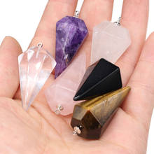 Natural Stone Pendant Geometric Shape Pendants Fashion Jewelry DIY Necklace Accessories for Jewelry Making Supplies 2024 - buy cheap