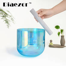 Diaezor 7 Inch 432Hz Clear Crystal Singing Bowl Cosmic Light Chakra Alchemy Magic Color Quartz musicol crucible for Healing medi 2024 - buy cheap