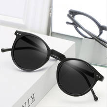 Vintage Black Round Sunglasses Women Brand Designer Polarized Sun Glasses Men High Quality Luxury Outdoor Driving Oculos De Sol 2024 - buy cheap