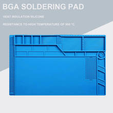 Plataforma de mantenimiento de aislamiento térmico BGA, 55x35 CM, S-180, soldadura de silicona, reparación de mando, estera de escritorio con cinta magnética 2024 - compra barato