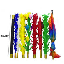 Juego de plumas de palos variadas para trucos de Magia, accesorios de Magia, escenario de Magia, flor a paraguas/ramo/bandera 2024 - compra barato