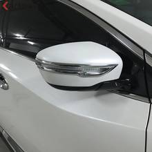 Cubierta cromada para espejo retrovisor de coche, tiras decorativas para puerta lateral de Nissan Murano 2015, 2016, 2017, 2018, ABS 2024 - compra barato