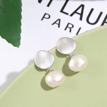 Fresh water Pearl Earrings For Women 925 sterling silver Drop Earrings Irregular pearl Party Girl Gift Fine Jewelry 2024 - buy cheap