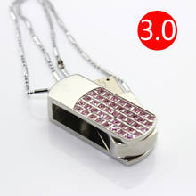 Hot Selling Diamond Jewelry Fashion Gift Pink USB Flash Drive 3.0 64GB 128GB Pendrives 1TB 2TB Pen Drive 32GB 16GB 8GB USB Stick 2024 - buy cheap